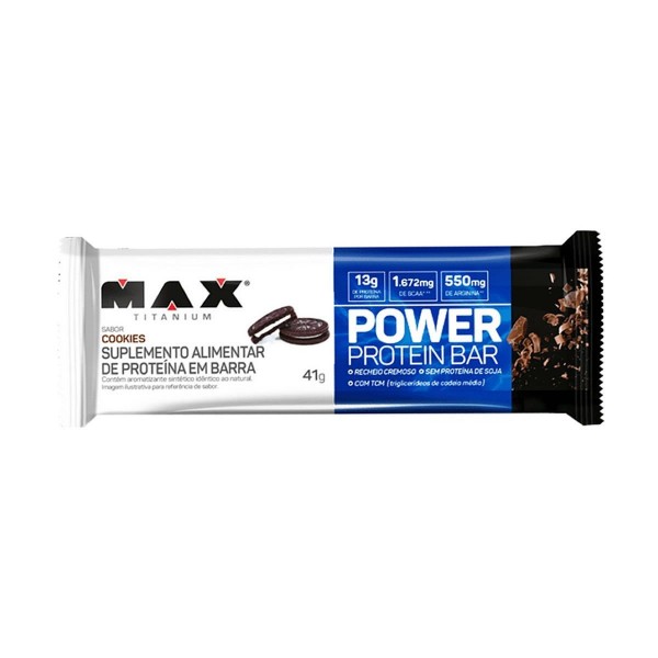 Power Protein Bar 41g Cookies Max Titanium
