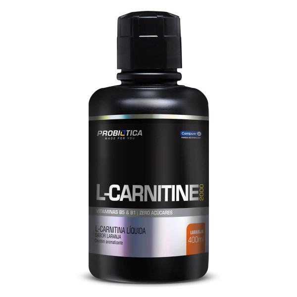 L-carnitine 400ml Laranja Probiotica