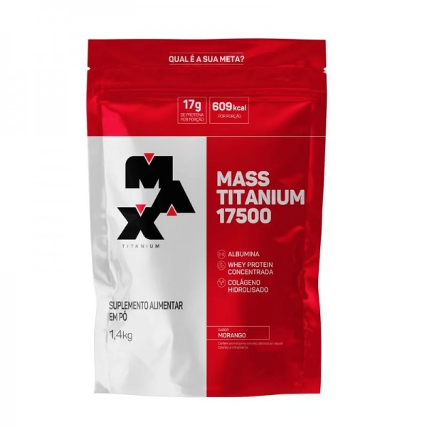 Mass Titanium 1,4kg morango Max Titanium