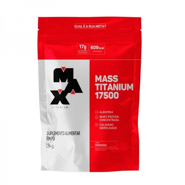 Mass Titanium 3kg morango Max Titanium