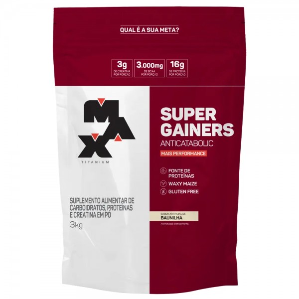 Super Gainers 3kg baunilha Max Titanium