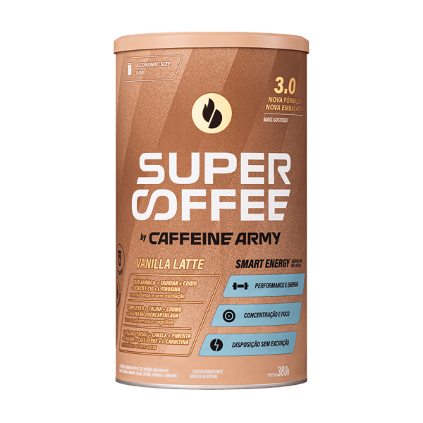 Super Coffee 3.0 380g Vanilla Latte Caffeine Army