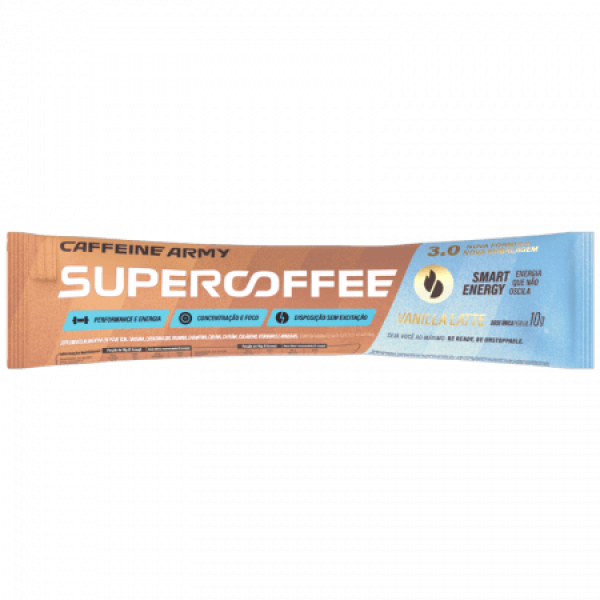 Sache Super Coffee 3.0 10g Vanilla Latte Caffeine Army
