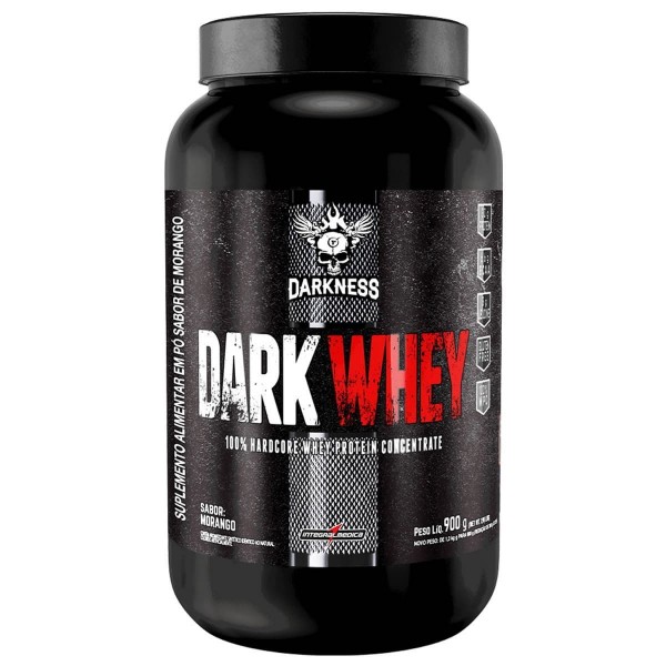 Dark Whey 900g morango Darkness