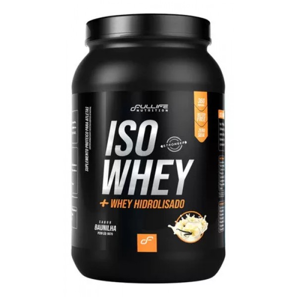 Iso Whey   colageno 900g baunilha Fullife