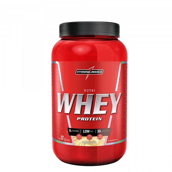 Whey 100% pote 907g baunilha Integral Médica