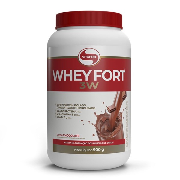 Whey Fort 3w 900g chocolate Vitafort