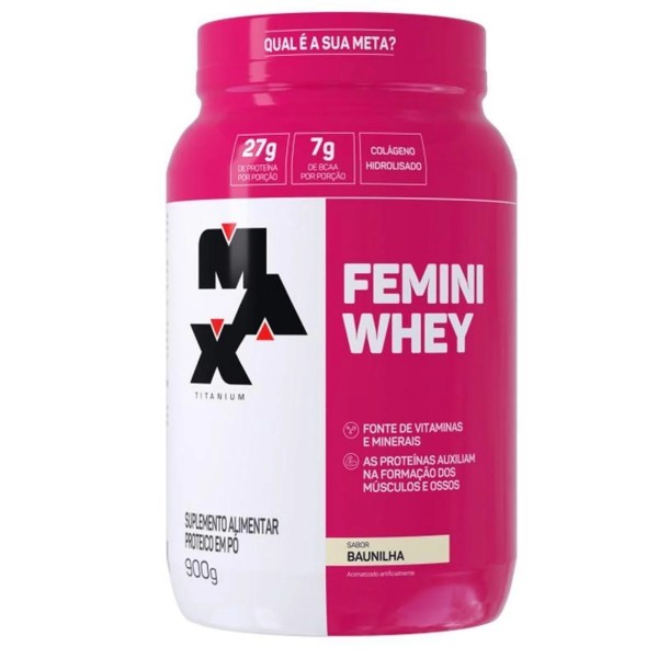 Femini Whey 900g baunilha Max Titanium