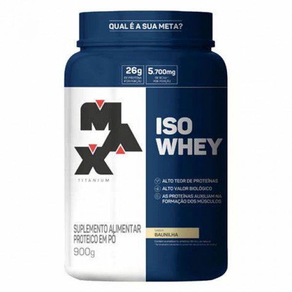 Iso whey 900g baunilha Max Titanium