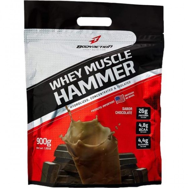 Whey Muscle Hammer 900g chocolate Bodyaction