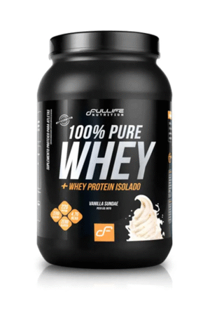 100% Pure Whey pote 900g Fullife - baunilha