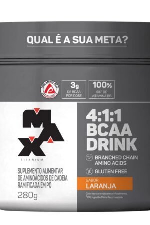Bcaa 4:1:1 Drink 280g Laranja Max Titanium