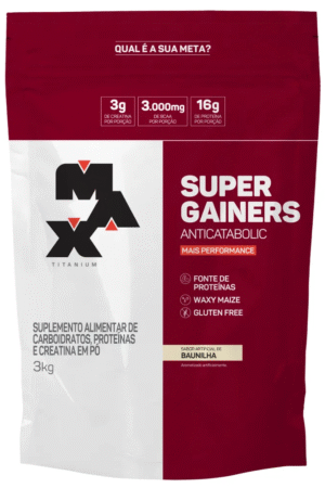 Super Gainers 3kg baunilha Max Titanium