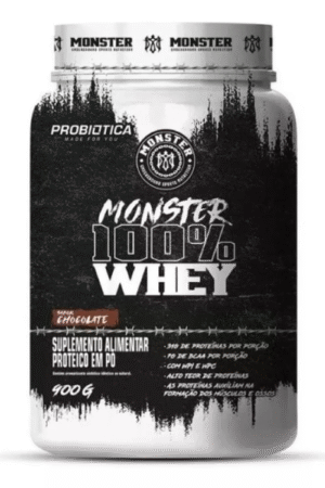 Monster 100% whey pote 900g chocolate Probiotica