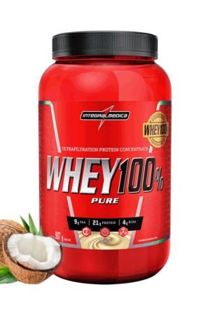 Whey 100% pote 907g coco Integral Médica