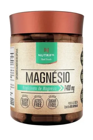 Magnésio Bisglicinato 60CAPs Nutrify