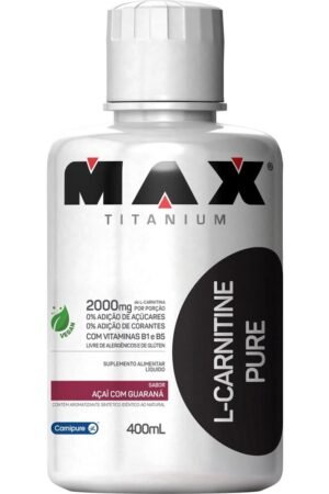 L-carnitine 400ml açaí com guaraná Max Titanium