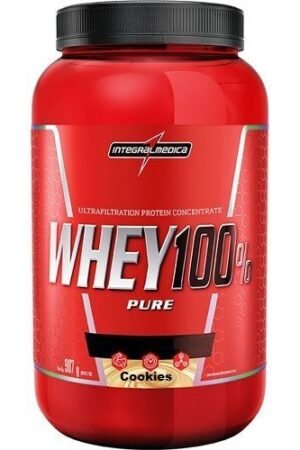 Whey 100% pote 907g cookies Integral Médica