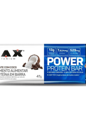 Power Protein Bar 41g Chocolate com Coco Max Titanium