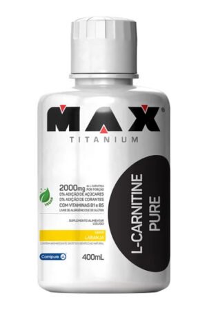 L-carnitine 400ml laranja Max Titanium