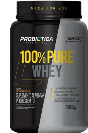 100% Pure Whey 900g pote chocolate Probiotica