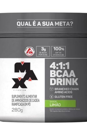 Bcaa 4:1:1 Drink 280g limão Max Titanium