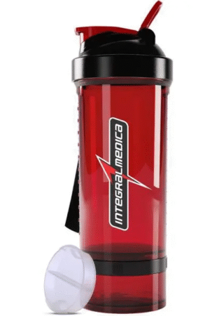 Coqueteleira 2 doses vermelha Integral