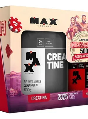 Kit vegas creatina 500g + horus 150g frutas vermelhas  Max Titanium