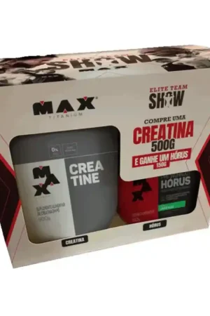 Kit creatina 500g + horus 150g limão Max Titanium