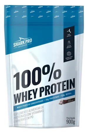 100% Whey refil 900g chocolate Shark Pro
