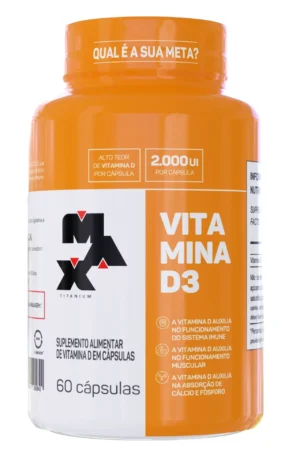 Vitamina D3 60caps Max Titanium