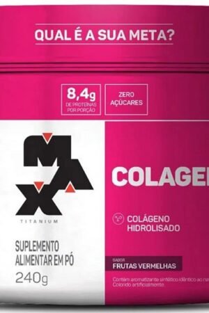 Colagen 240g frutas vermelhas Max Titanium