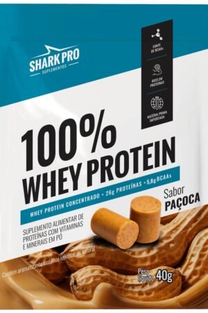 Sache 100% whey 40g Paçoca Sharkpro