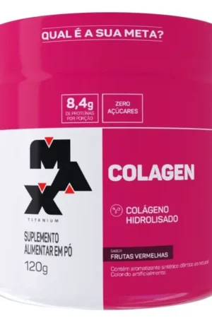 Colagen 120g frutas vermelhas Max Titanium