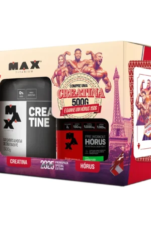 Kit vegas creatina 500g + horus 150g limão Max Titanium