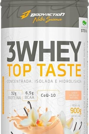 3 Whey Top Taste 900g Baunilha Bodyaction