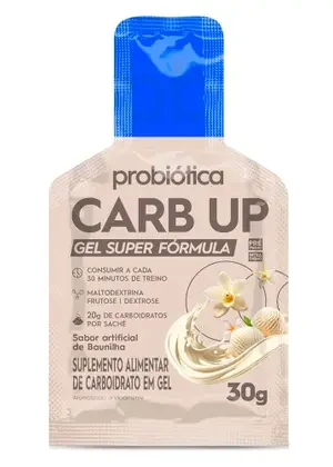 Carb Up gel super fórmula 30g baunilha Probiotica