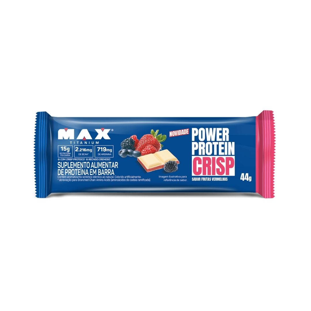 Barrinha de Proteina Power Protein Crisp 44g Max Titanium