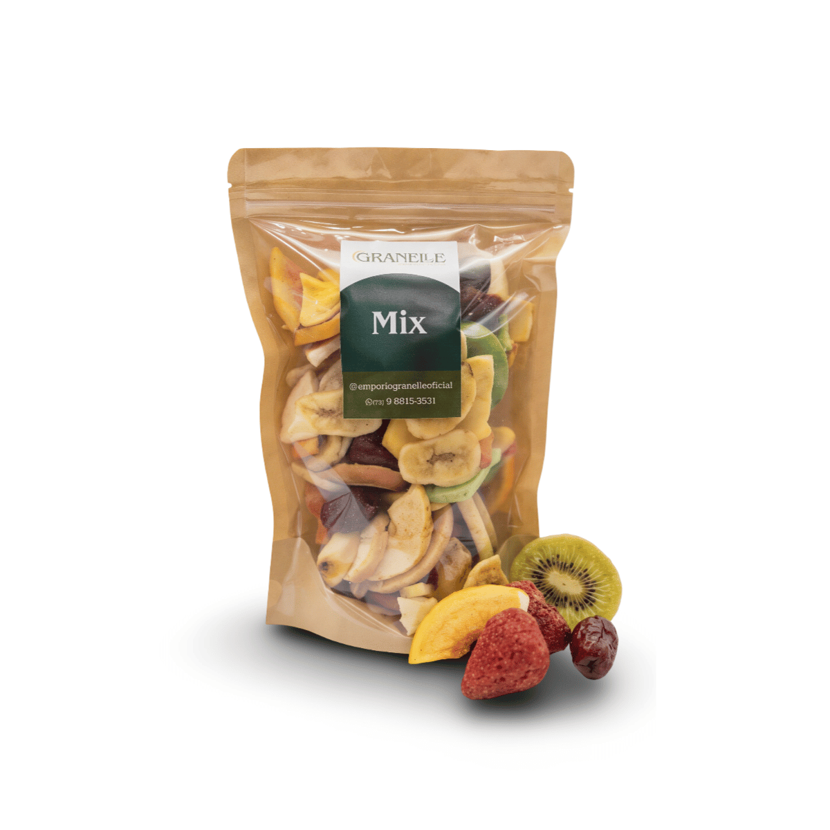 Frutas tropicais liofilizadas 150g Granelle